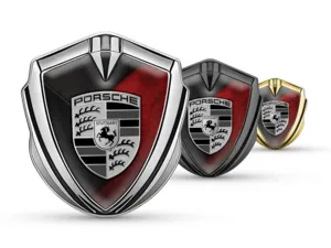 Porsche Badge Auto Look Moderno Stile High-End